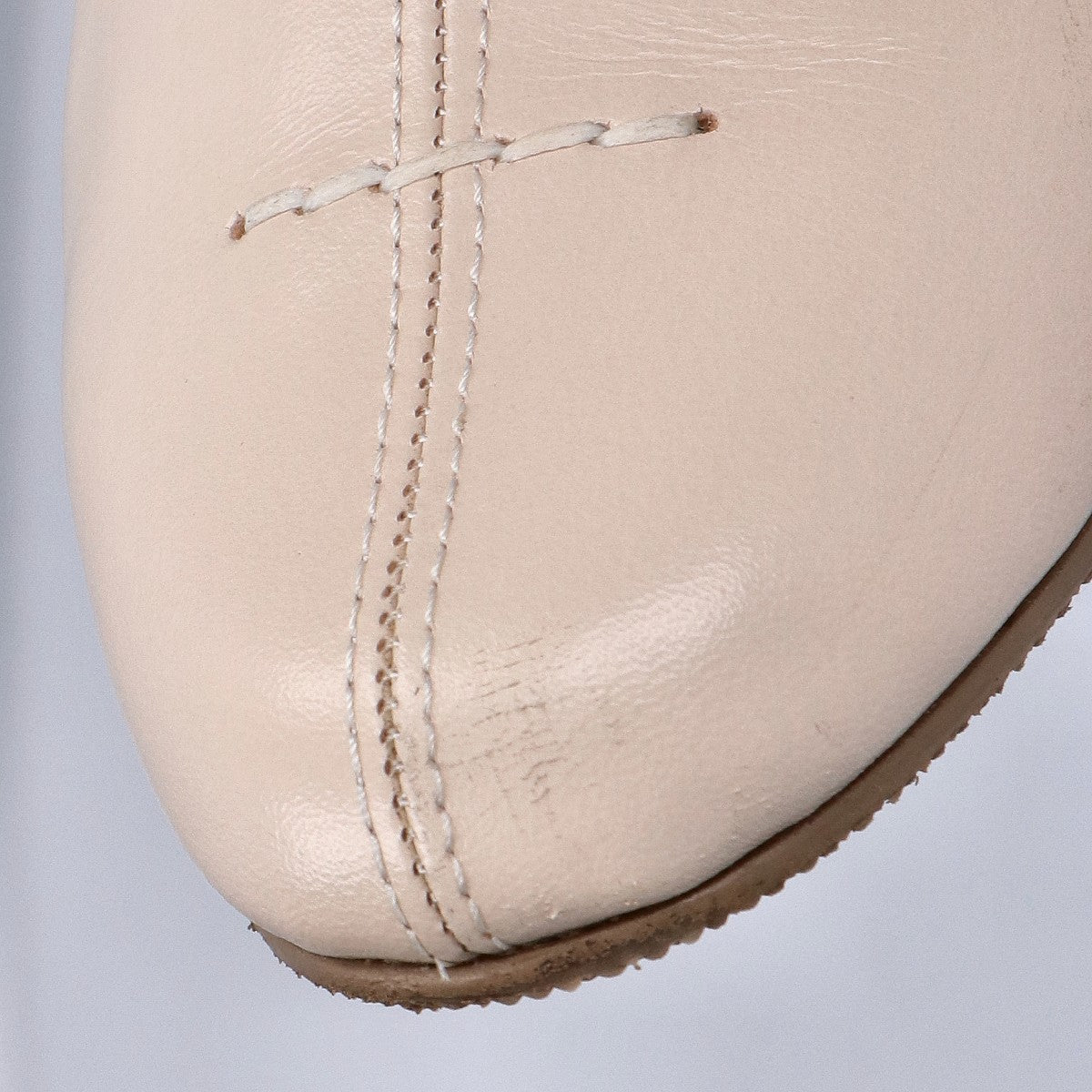 SAKIAS サキアス ベージュ 5-LAB ファイブステッチ サイドジップ ブーツ シューズ 37.5