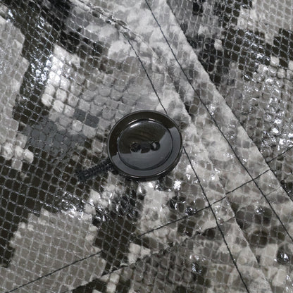 STAND STUDIO スタンドスタジオ 60853-8674 ブラック×ホワイト スネークスキンプリント ステンカラーコート コート 38