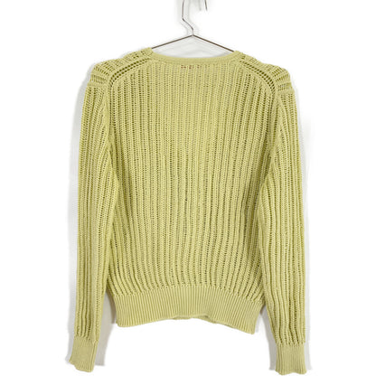 BACCA バッカ ｲｴﾛｰ ｺｯﾄﾝｺｰﾄﾞ Vﾈｯｸｶｰﾃﾞｨｶﾞﾝ トップス S