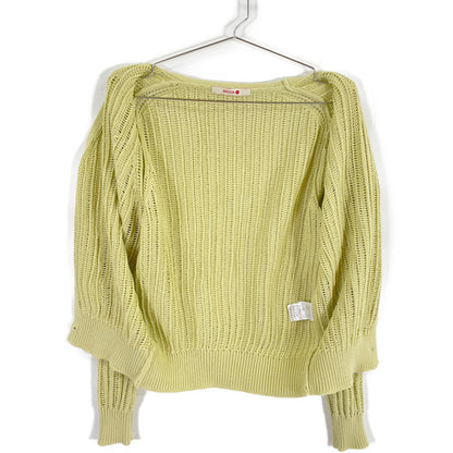 BACCA バッカ ｲｴﾛｰ ｺｯﾄﾝｺｰﾄﾞ Vﾈｯｸｶｰﾃﾞｨｶﾞﾝ トップス S