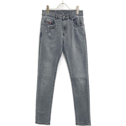 DIESEL ディーゼル グレー D-STRUKT-Z-NE スキニーデニムパンツ ボトムス 26