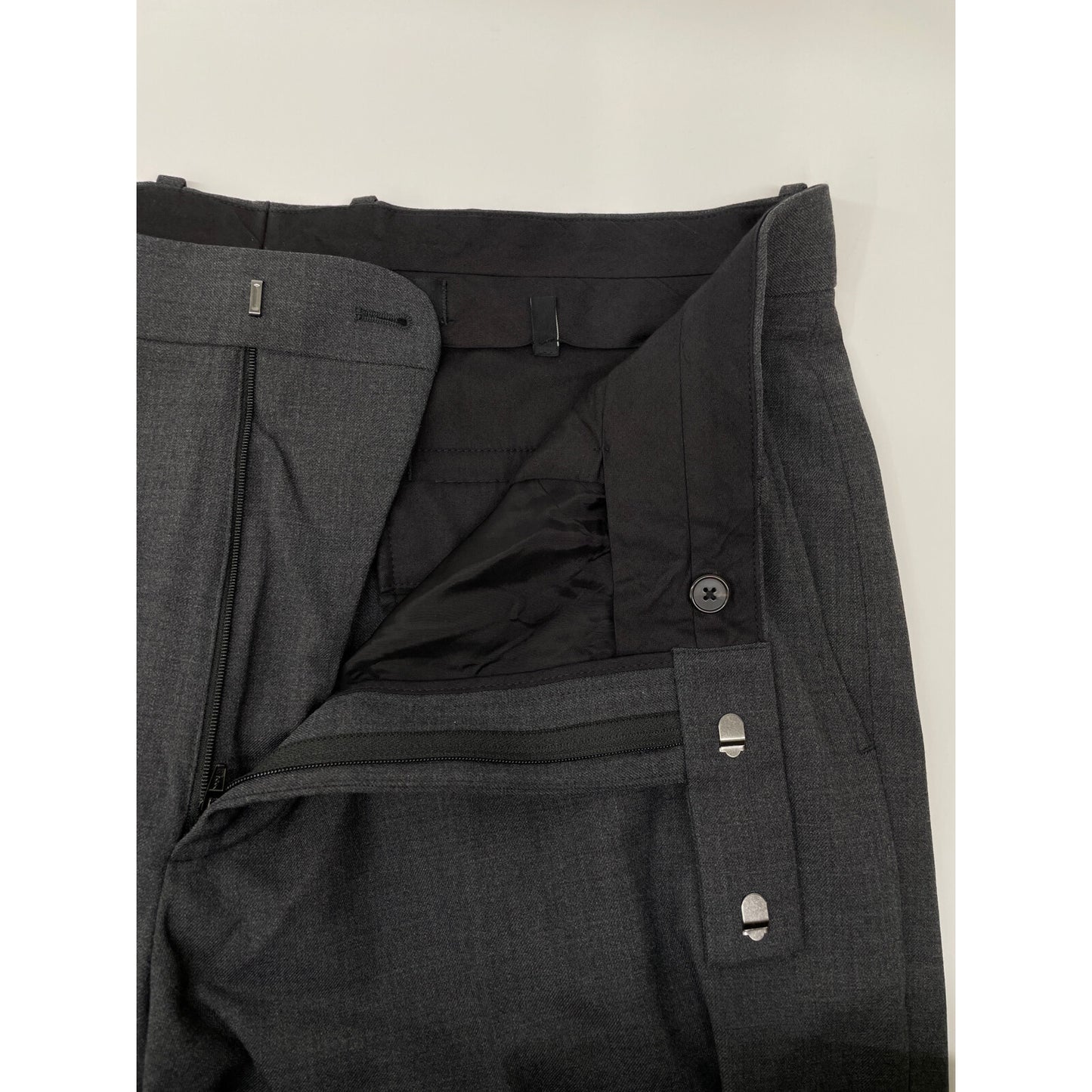 Theory セオリー グレー Bond Wool Twill Straight Pant ボトムス 36