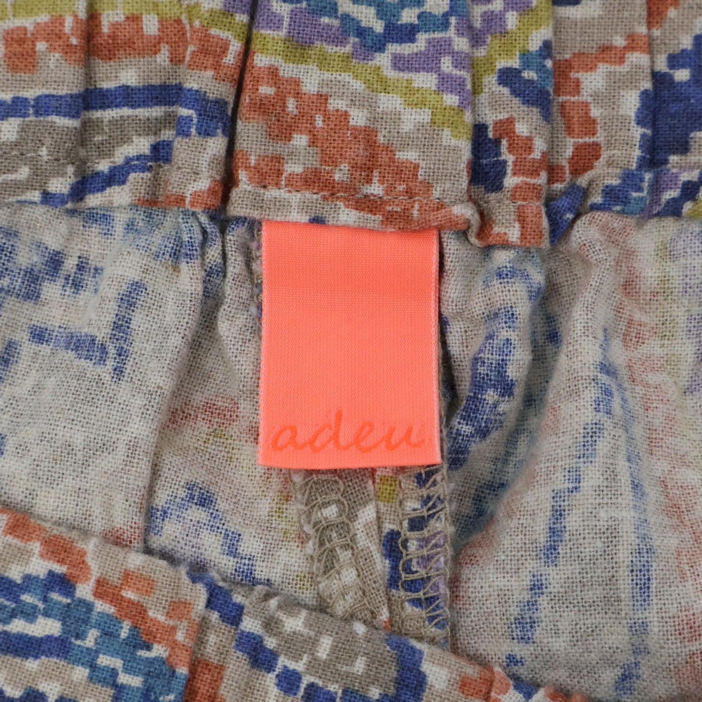 adeu アデウ ペイズリー コットンリネン イージーパンツ ボトムス 1