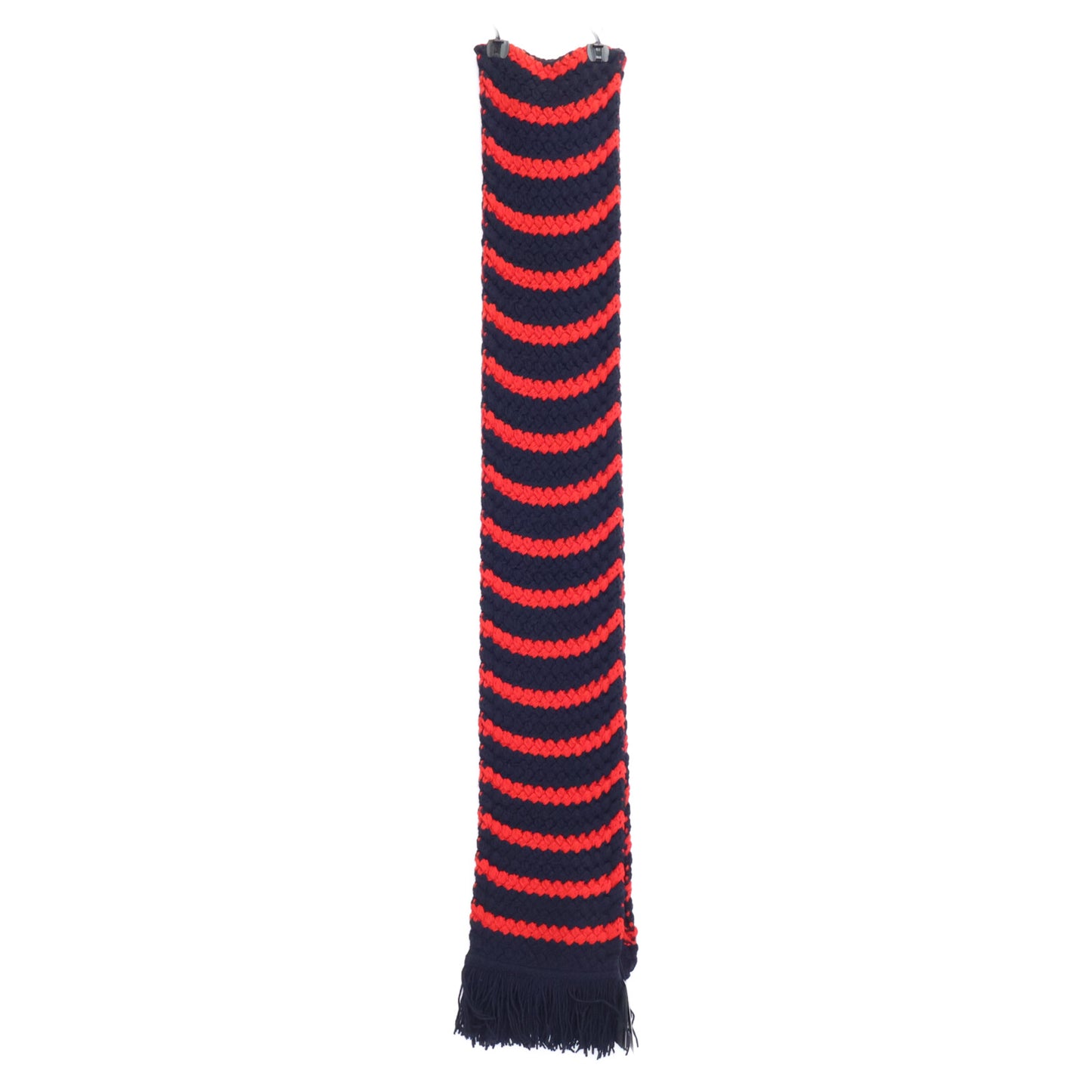 ALANUI アラヌイ 【新品】LWMA011F23KNI002 NAVIGATORS SCARF ボーダー フリンジ マフラー O/S