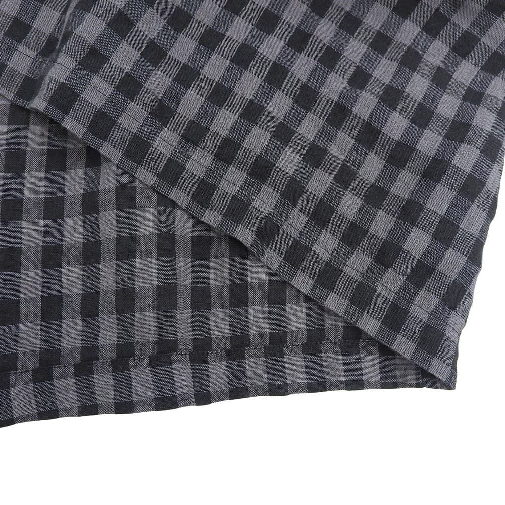 ubasoku ウバソク 美品 バンドカラー ピンタックフリル付き ワンピース レディース グレー×ブラック F ub-0134 グレー/ブラック ワンピース F