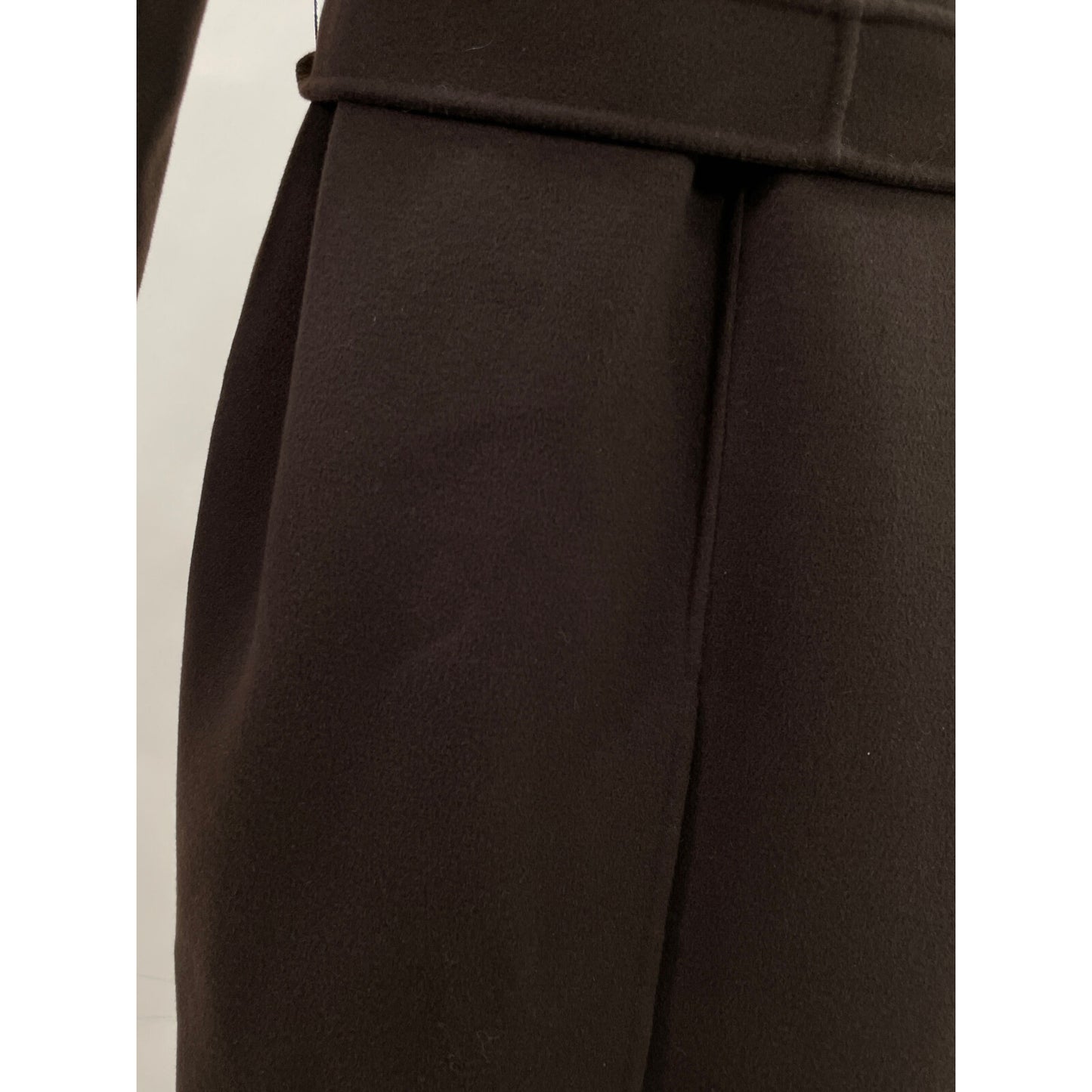 S MaxMara エスマックスマーラ ブラウン 90160203 ウール100 クチットアマーノ ベルト付き コート コート 40