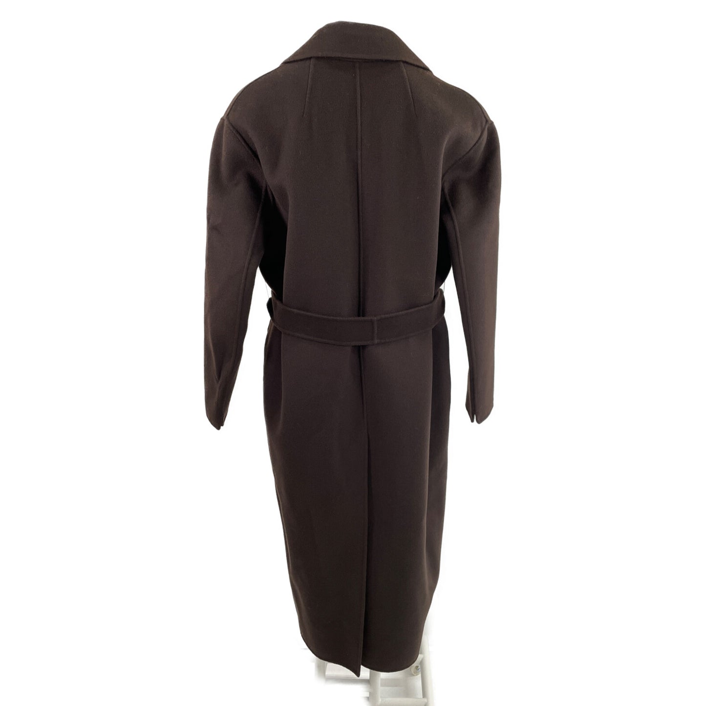 S MaxMara エスマックスマーラ ブラウン 90160203 ウール100 クチットアマーノ ベルト付き コート コート 40