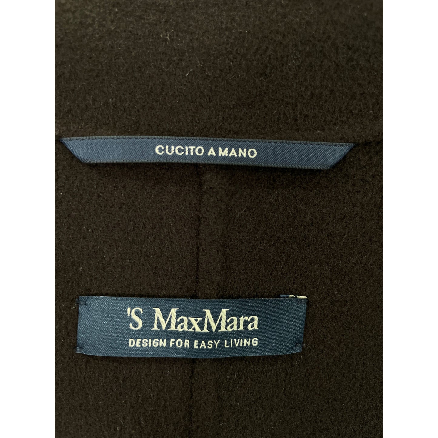 S MaxMara エスマックスマーラ ブラウン 90160203 ウール100 クチットアマーノ ベルト付き コート コート 40