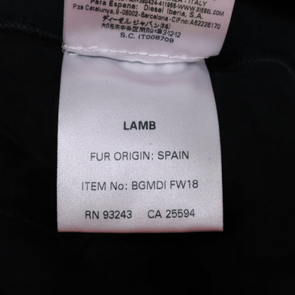 DIESEL BlackGold ディーゼルブラックゴールド 【美品/国内正規】00SFI9 BGMDIFW18 ラム ムートン ファー コート 44