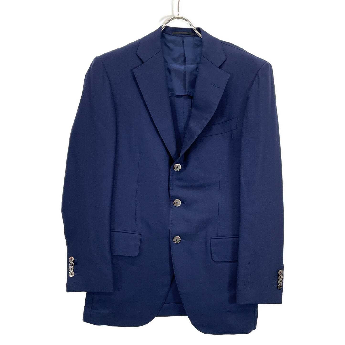 TOMORROWLAND トゥモローランド ﾈｲﾋﾞｰ ｾﾞﾆｱ COOL EFFECT生地 段返り3B ｼﾝｸﾞﾙ ｼﾞｬｹｯﾄ ジャケット 46