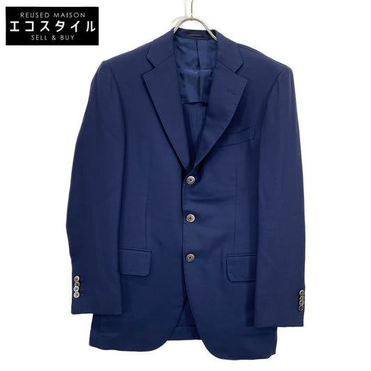 TOMORROWLAND トゥモローランド ﾈｲﾋﾞｰ ｾﾞﾆｱ COOL EFFECT生地 段返り3B ｼﾝｸﾞﾙ ｼﾞｬｹｯﾄ ジャケット 46