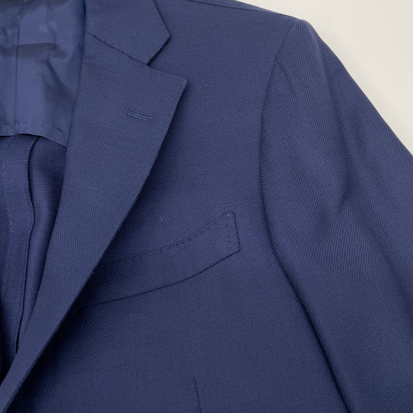 TOMORROWLAND トゥモローランド ﾈｲﾋﾞｰ ｾﾞﾆｱ COOL EFFECT生地 段返り3B ｼﾝｸﾞﾙ ｼﾞｬｹｯﾄ ジャケット 46