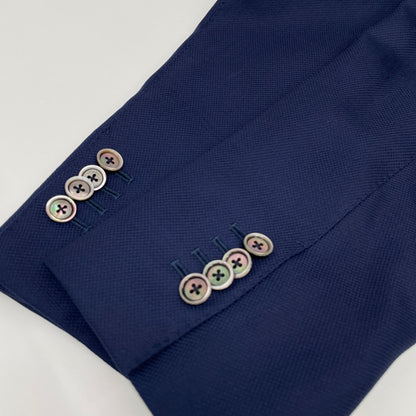 TOMORROWLAND トゥモローランド ﾈｲﾋﾞｰ ｾﾞﾆｱ COOL EFFECT生地 段返り3B ｼﾝｸﾞﾙ ｼﾞｬｹｯﾄ ジャケット 46