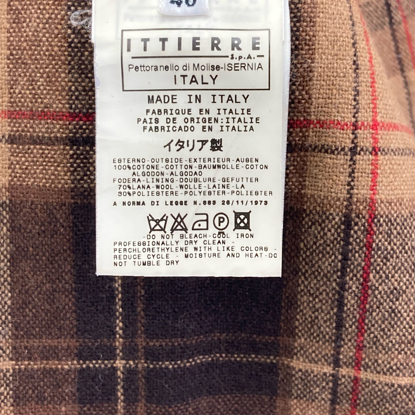 D&G ディーアンドジー ﾌﾞﾗｳﾝ ﾓｰﾙｽｷﾝ×ﾁｪｯｸ ﾍﾞｽﾄ ベスト 32／46