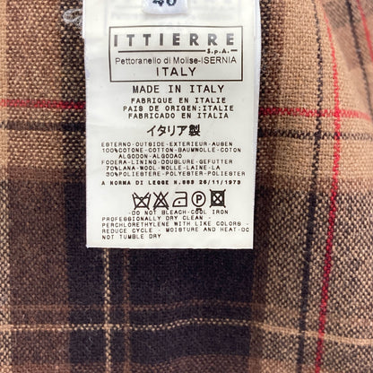 D&G ディーアンドジー ﾌﾞﾗｳﾝ ﾓｰﾙｽｷﾝ×ﾁｪｯｸ ﾍﾞｽﾄ ベスト 32／46