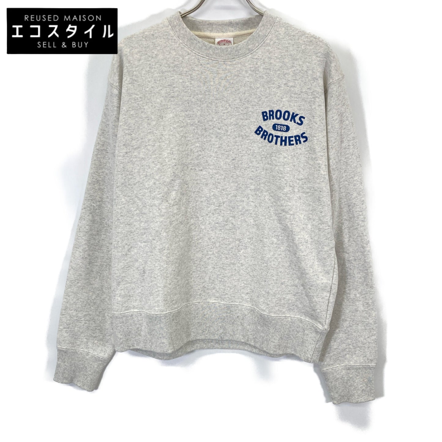 Brooks Brothers ブルックスブラザーズ ｸﾞﾚｰ 330000426 ﾌﾚﾝﾁﾃﾘｰ ﾛｺﾞ ｽｳｪｯﾄｼｬﾂ トップス M