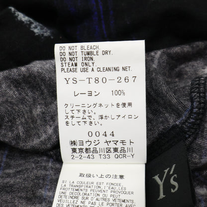 Y's ワイズ 24SS YS-T80-267 HAND PAINTED PLAID PRINT トップス 2