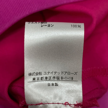 DRAWER ドゥロワー ピンク ギャバカラーテーパードパンツ ボトムス 38