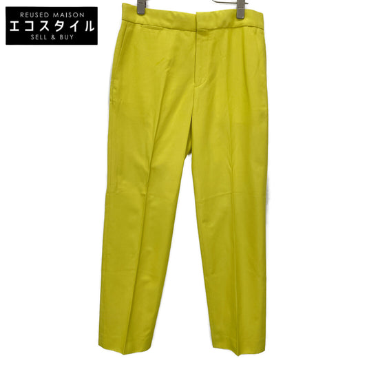 DRAWER ドゥロワー イエロー コットンツイルスリムパンツ ボトムス 38