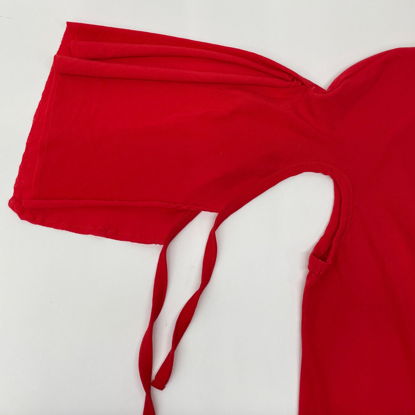 Yohji Yamamoto ヨウジヤマモト 22SS FG-T72-990 ﾚｯﾄﾞ COSMORAMA PLAIN STITCH DESIGN HEM PO トップス 2