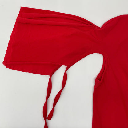 Yohji Yamamoto ヨウジヤマモト 22SS FG-T72-990 ﾚｯﾄﾞ COSMORAMA PLAIN STITCH DESIGN HEM PO トップス 2