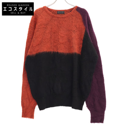 S'YTE サイト UV-K06-616 ブラック×レッド モヘアニット トップス 3