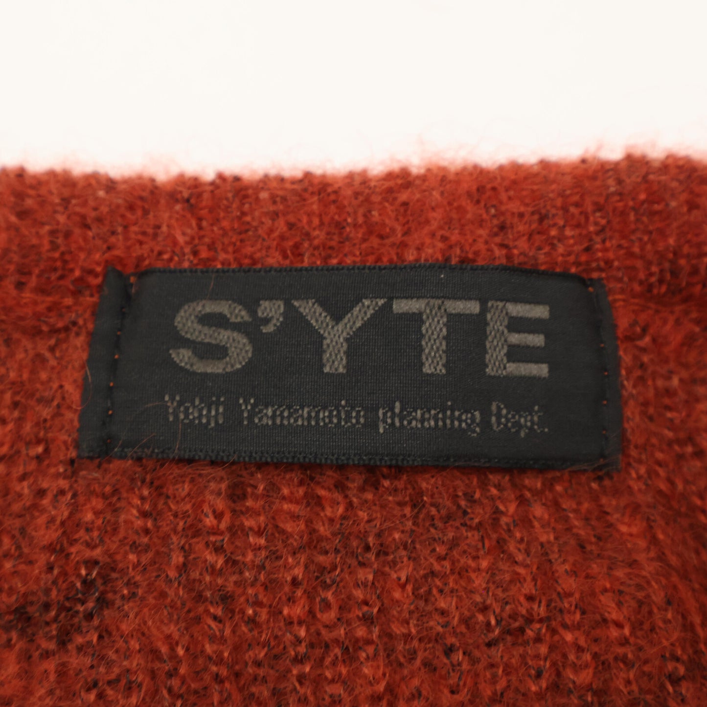 S'YTE サイト UV-K06-616 ブラック×レッド モヘアニット トップス 3