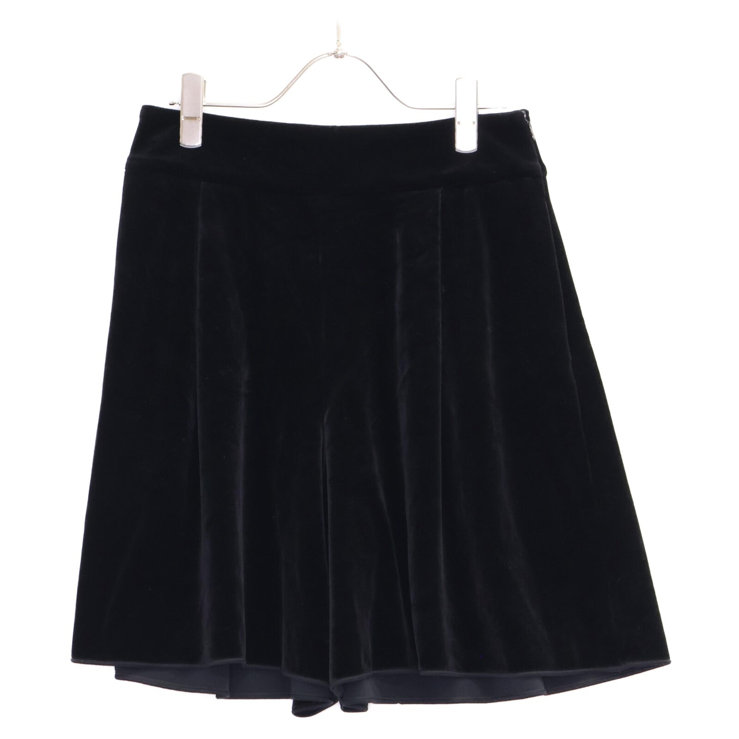 VELOUR NOIR ベロア ノワール 40455 ブラック ベロア ハーフパンツ ボトムス 38