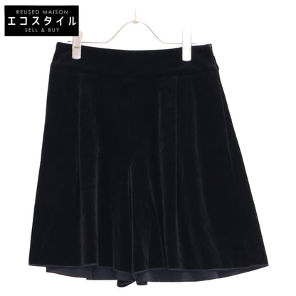 VELOUR NOIR ベロア ノワール 40455 ブラック ベロア ハーフパンツ ボトムス 38