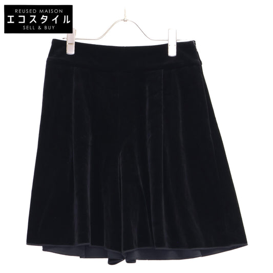 VELOUR NOIR ベロア ノワール 40455 ブラック ベロア ハーフパンツ ボトムス 38