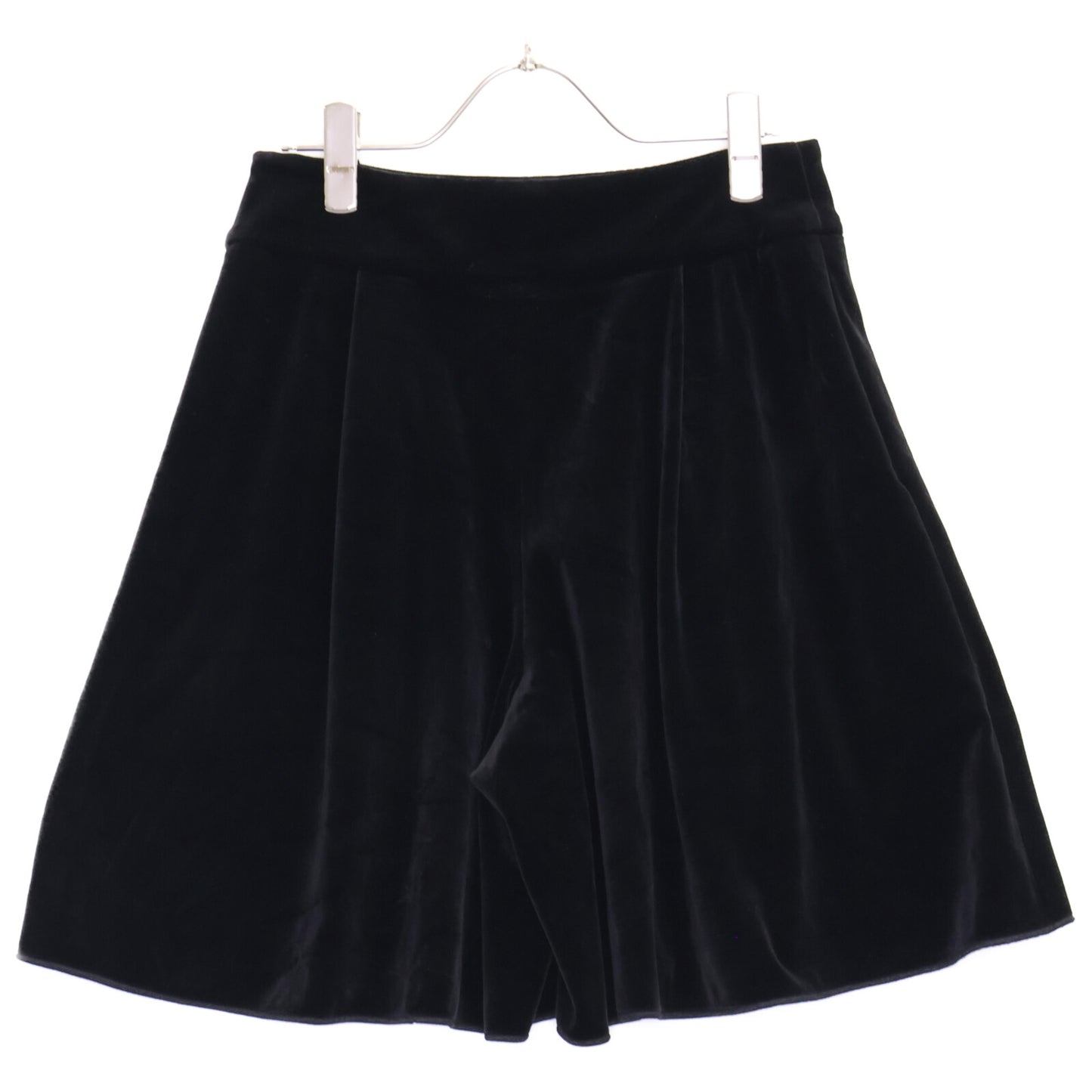 VELOUR NOIR ベロア ノワール 40455 ブラック ベロア ハーフパンツ ボトムス 38