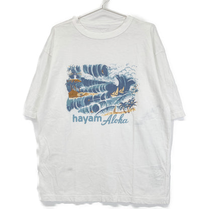 45R フォーティファイブ アール ﾎﾜｲﾄ ｺｯﾄﾝ HAYAMAｱﾛﾊ 908 45星Tｼｬﾂ トップス 5
