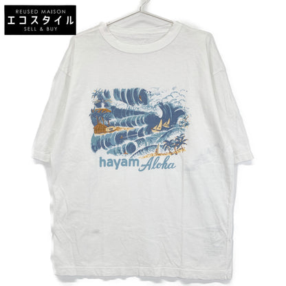 45R フォーティファイブ アール ﾎﾜｲﾄ ｺｯﾄﾝ HAYAMAｱﾛﾊ 908 45星Tｼｬﾂ トップス 5