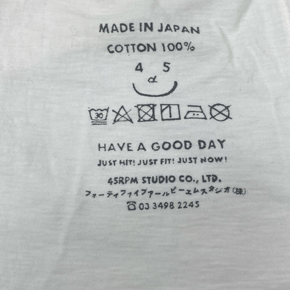 45R フォーティファイブ アール ﾎﾜｲﾄ ｺｯﾄﾝ HAYAMAｱﾛﾊ 908 45星Tｼｬﾂ トップス 5