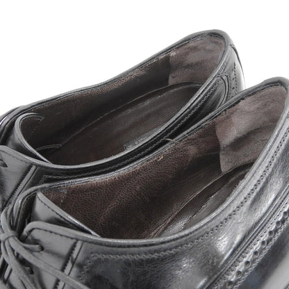 a.testoni ア テストーニ ブラックレーベル レザー ウィングチップ シューズ メンズ ブラック 7 M11559FRG シューズ 7