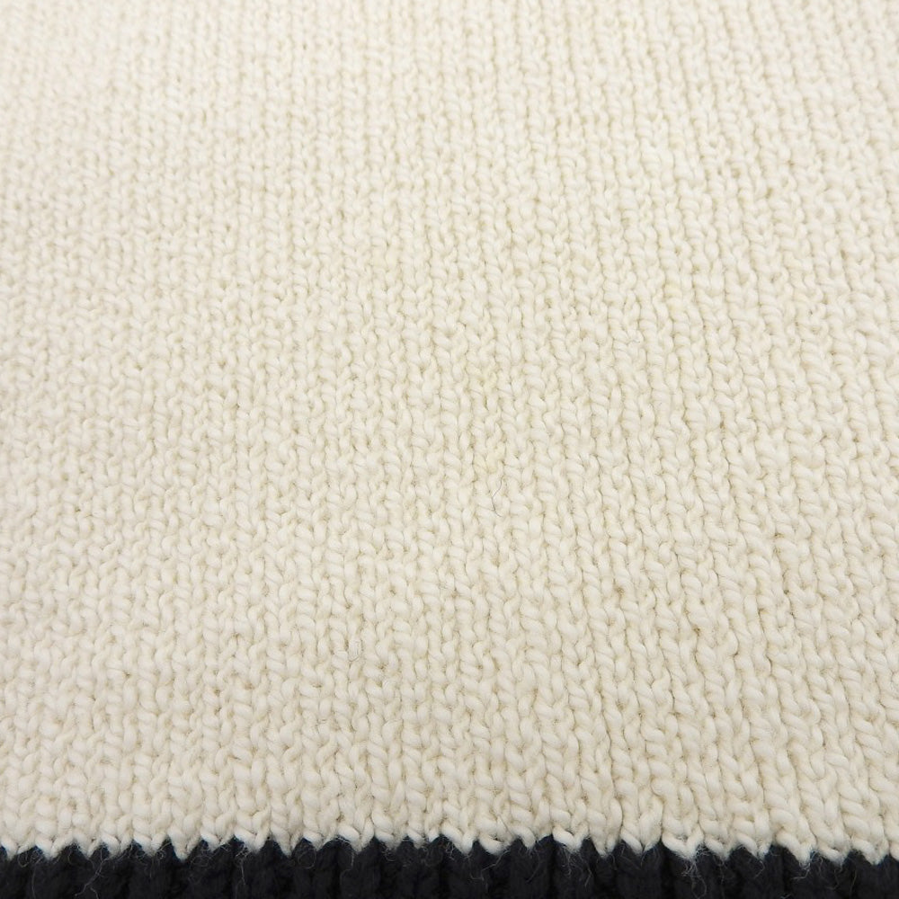 Theory セオリー Wave Boucle OW LS Pullover トップス レディース ホワイト×ネイビー P 24SS トップス P