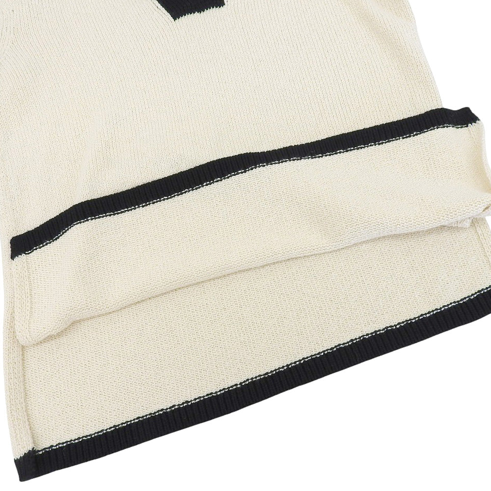 Theory セオリー Wave Boucle OW LS Pullover トップス レディース ホワイト×ネイビー P 24SS トップス P