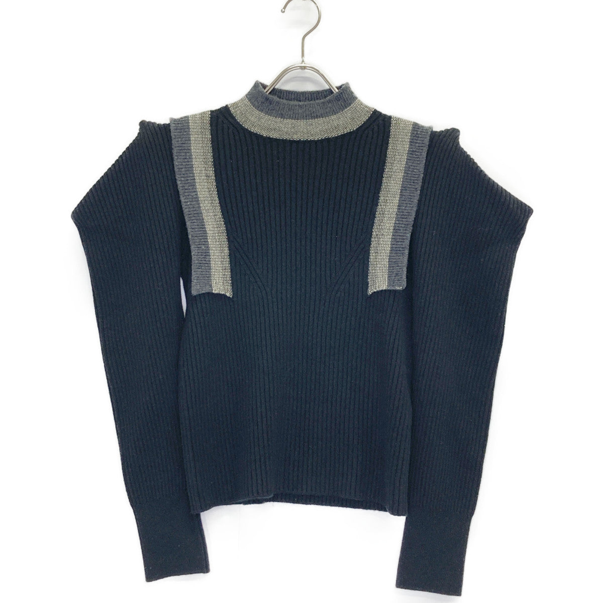 UNITED TOKYO ユナイテッドトウキョウ ﾌﾞﾗｯｸ 143330008 ｳｰﾙ混 ｺｸｰﾝｼｮﾙﾀﾞｰ ﾆｯﾄ トップス FREE