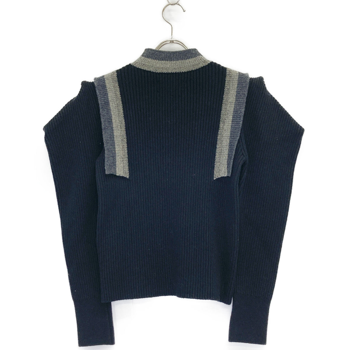 UNITED TOKYO ユナイテッドトウキョウ ﾌﾞﾗｯｸ 143330008 ｳｰﾙ混 ｺｸｰﾝｼｮﾙﾀﾞｰ ﾆｯﾄ トップス FREE