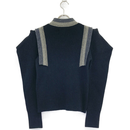 UNITED TOKYO ユナイテッドトウキョウ ﾌﾞﾗｯｸ 143330008 ｳｰﾙ混 ｺｸｰﾝｼｮﾙﾀﾞｰ ﾆｯﾄ トップス FREE