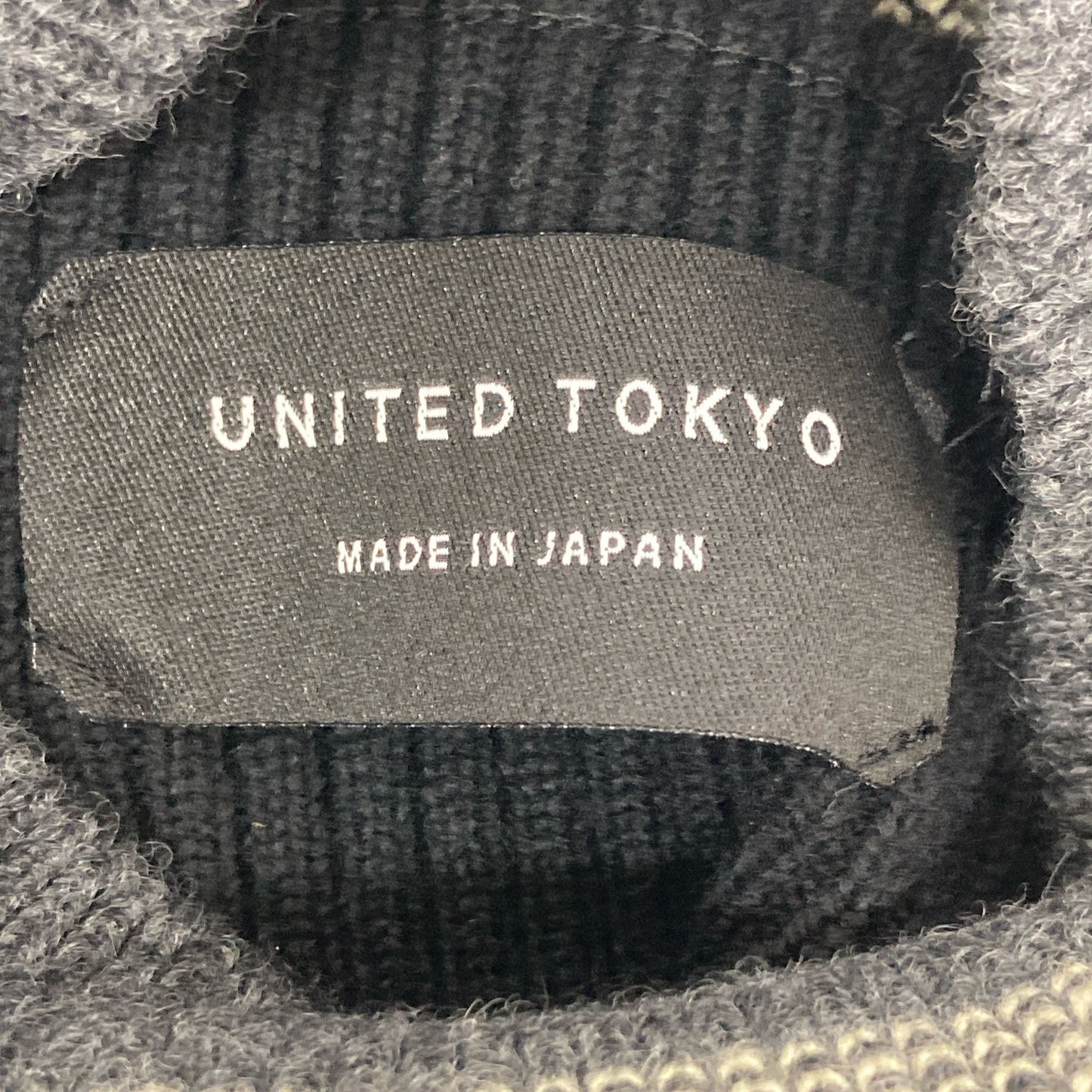 UNITED TOKYO ユナイテッドトウキョウ ﾌﾞﾗｯｸ 143330008 ｳｰﾙ混 ｺｸｰﾝｼｮﾙﾀﾞｰ ﾆｯﾄ トップス FREE