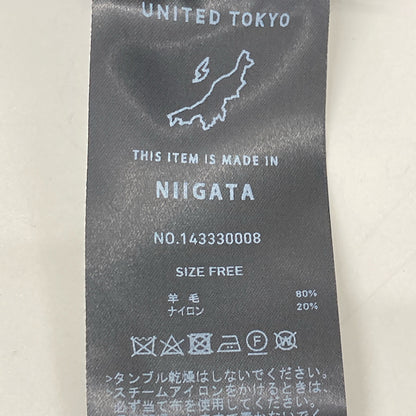 UNITED TOKYO ユナイテッドトウキョウ ﾌﾞﾗｯｸ 143330008 ｳｰﾙ混 ｺｸｰﾝｼｮﾙﾀﾞｰ ﾆｯﾄ トップス FREE