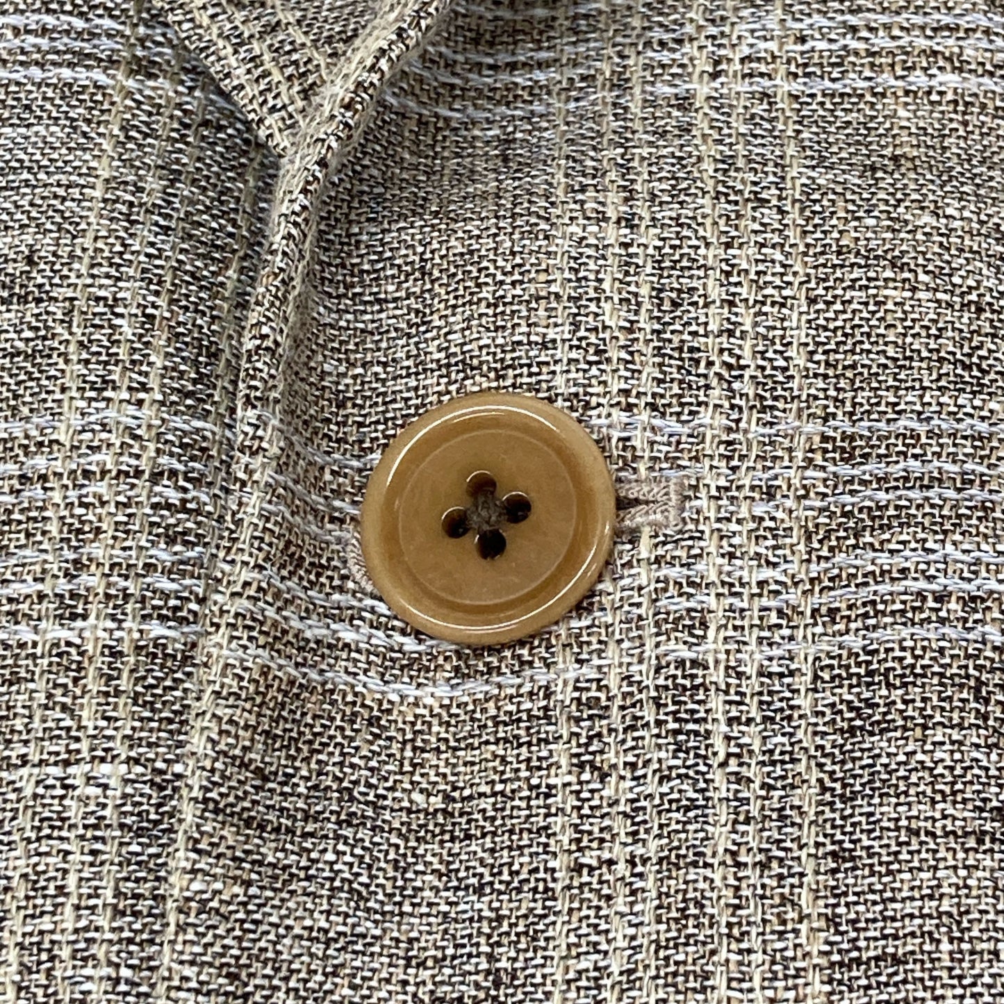 BURBERRY LONDON バーバリーロンドン BBE81-435-44 ﾍﾞｰｼﾞｭ ﾘﾈﾝｳｰﾙ ﾁｪｯｸ ﾃｰﾗｰﾄﾞｼﾞｬｹｯﾄ ジャケット 表記なし