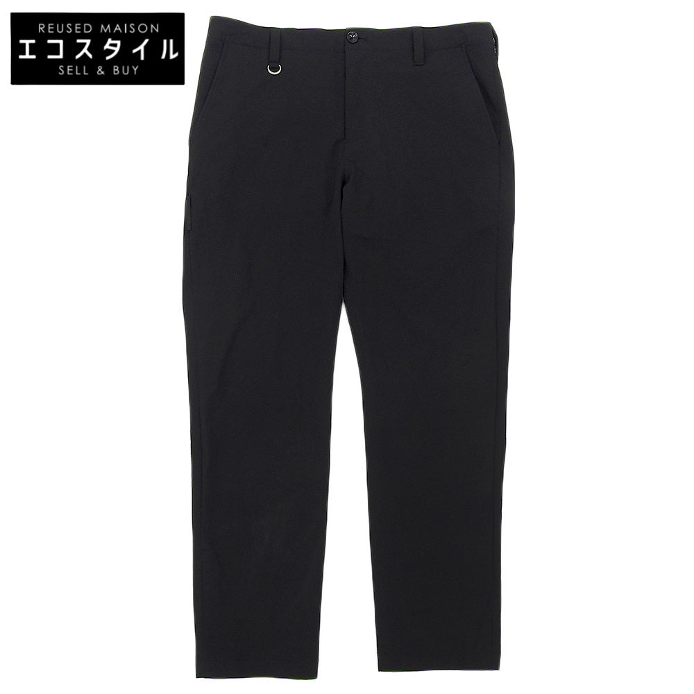 uniform experiment ユニフォームエクスペリメント 美品 CARROT FIT CROPPED PANTS ナイロン ボトムス メンズ ブラック 4 UE-202024 20AW ボトムス 4