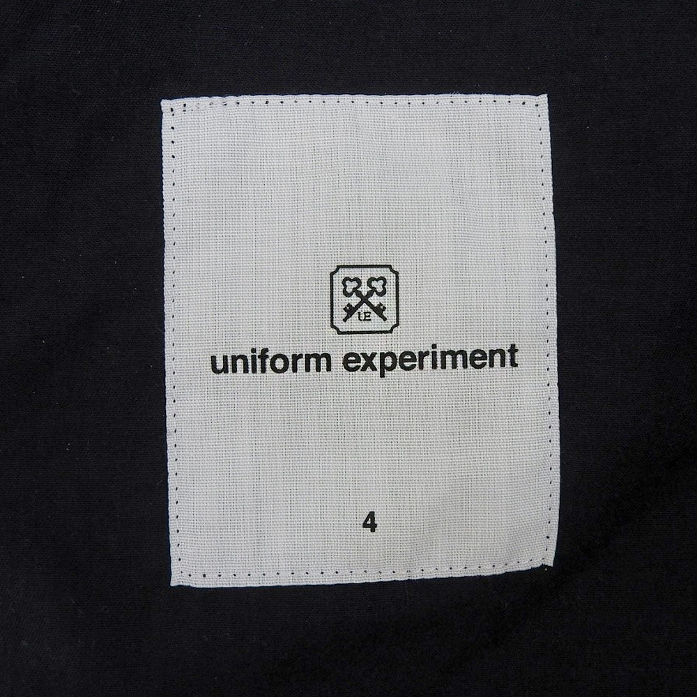 uniform experiment ユニフォームエクスペリメント 美品 CARROT FIT CROPPED PANTS ナイロン ボトムス メンズ ブラック 4 UE-202024 20AW ボトムス 4