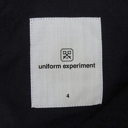 uniform experiment ユニフォームエクスペリメント 美品 CARROT FIT CROPPED PANTS ナイロン ボトムス メンズ ブラック 4 UE-202024 20AW ボトムス 4