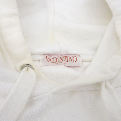 VALENTINO ヴァレンティノ エンボス ロゴ プルオーバー パーカー トップス レディース ホワイト M XV3MF18Y84E トップス M