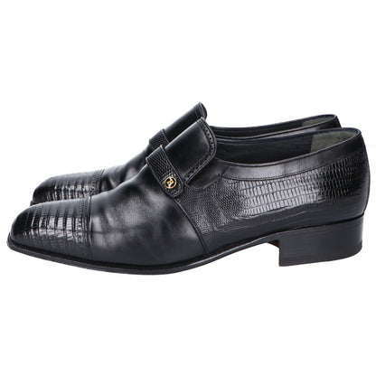 BALLY バリー GALADO-01 ブラック SICOS リザード×レザー ローファー シューズ 6 1/2