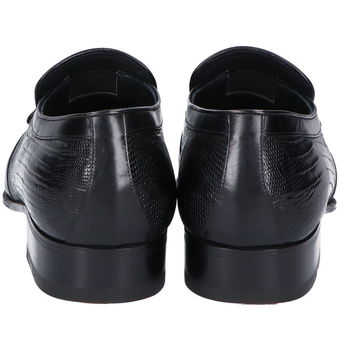 BALLY バリー GALADO-01 ブラック SICOS リザード×レザー ローファー シューズ 6 1/2