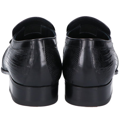 BALLY バリー GALADO-01 ブラック SICOS リザード×レザー ローファー シューズ 6 1/2